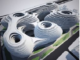 Zaha Hadid Architects, композиция масс-блоб/метабол, комплекс Soho Galaxy в Пекине
